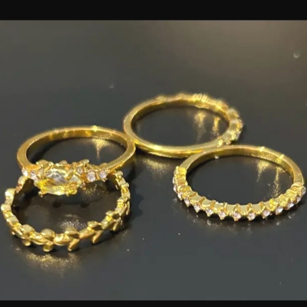 4pc vintage stacking rings sz 9 - Picture 16 of 16